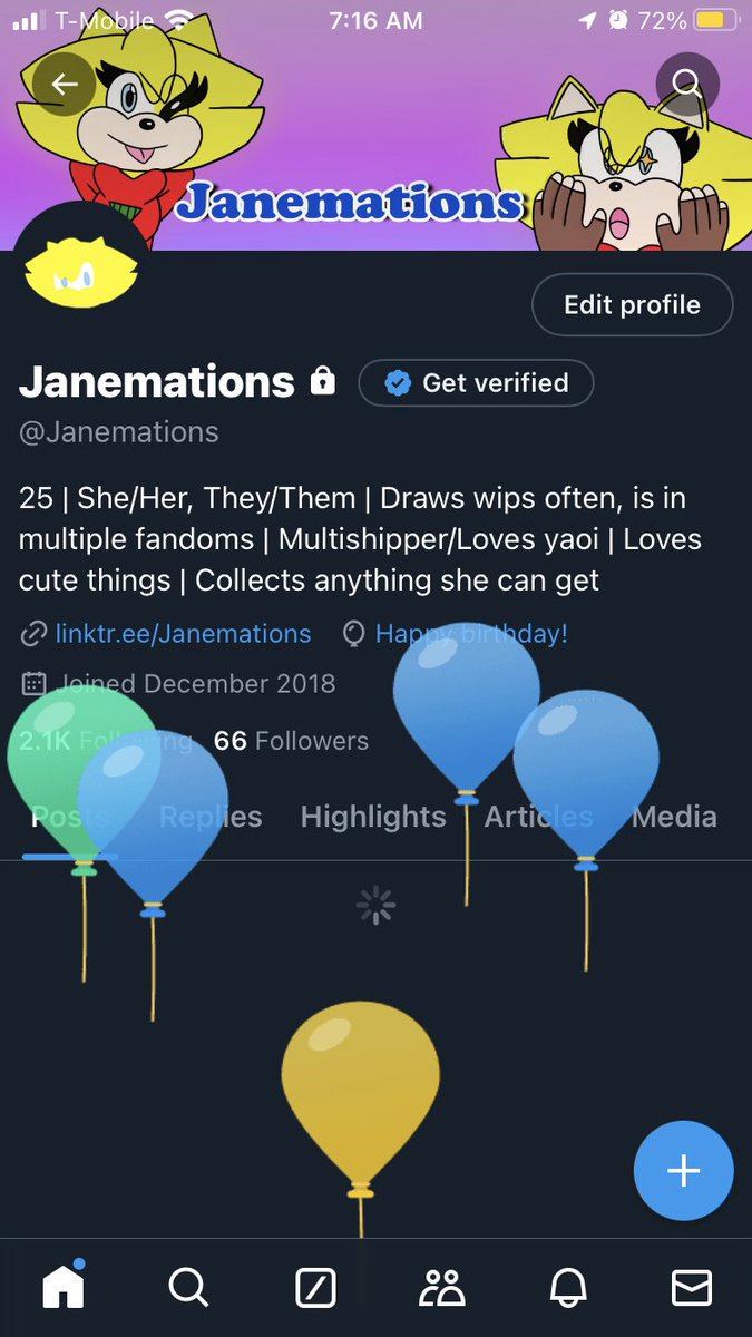 Janemations's tweet photo. It’s my b-day! :3 https://t.co/95co2YFpvC