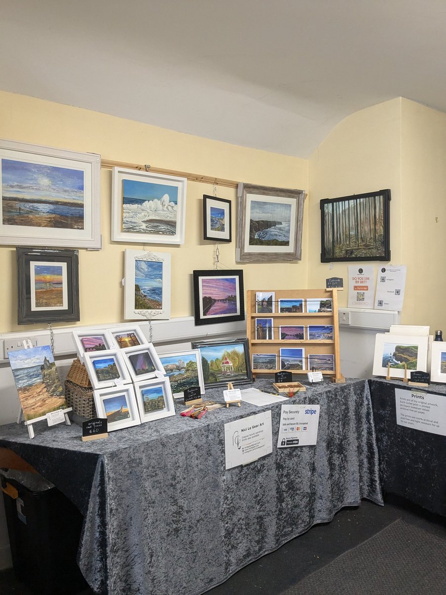 All set up at 19 Nicholas St for Art4Limerick Popup. 10.30 to 5.30. local art by local artists. #art #local #meettheartist