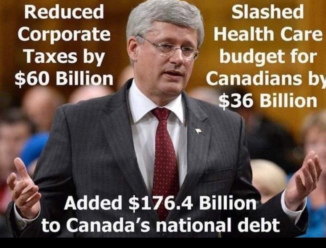VsDemocracy's tweet photo. @mferreriptbokaw @JustinTrudeau @JennaSudds Hey, your Con bullshit propaganda is smelly dung!
During Harperman #CPC 9 fraudulent yrs u were theiving #Canadians, cheated on every election, you inherited $12B from #PaulMartin and after 9 corrupt yrs you got booted out and left behind $176B red ink. #Consarecorrupt #cndpoli https://t.co/vHQ6DdqDma