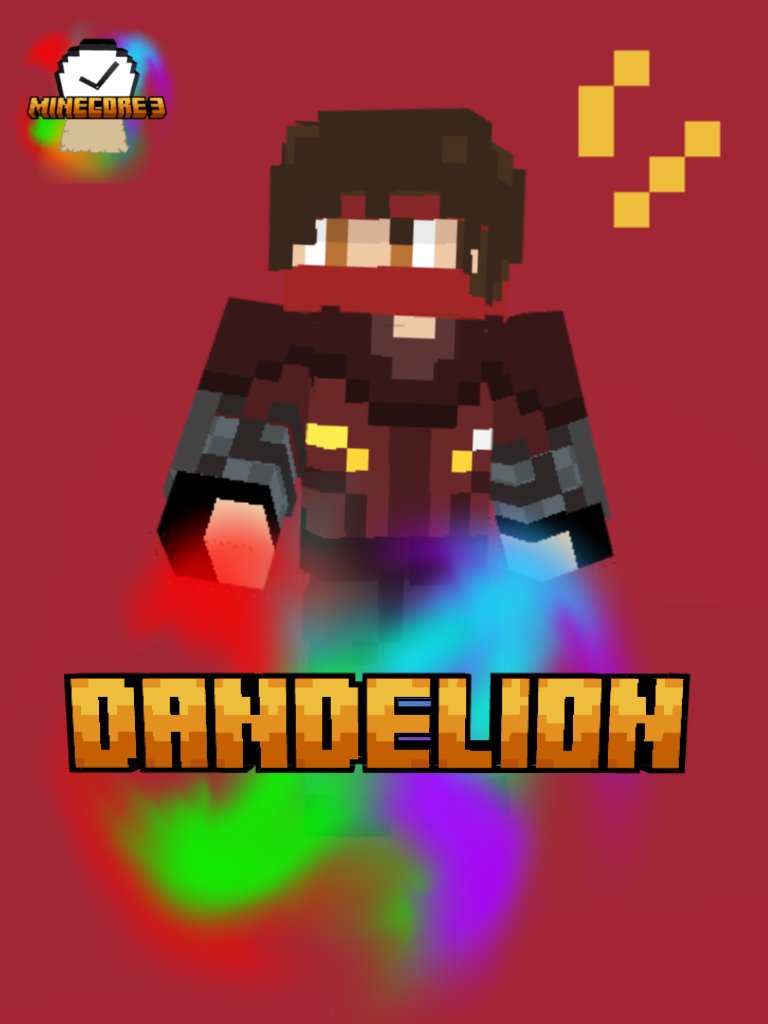 3Minecore's tweet photo. Que arda el fuego de la aventura,Dandelion maestro elemental del fuego llega a Minecore 3 acompañándo a Finex en la travesía de este mundo contra el mal,el los espera el 1 de enero
#minecore3 https://t.co/nm7aJYPs5s