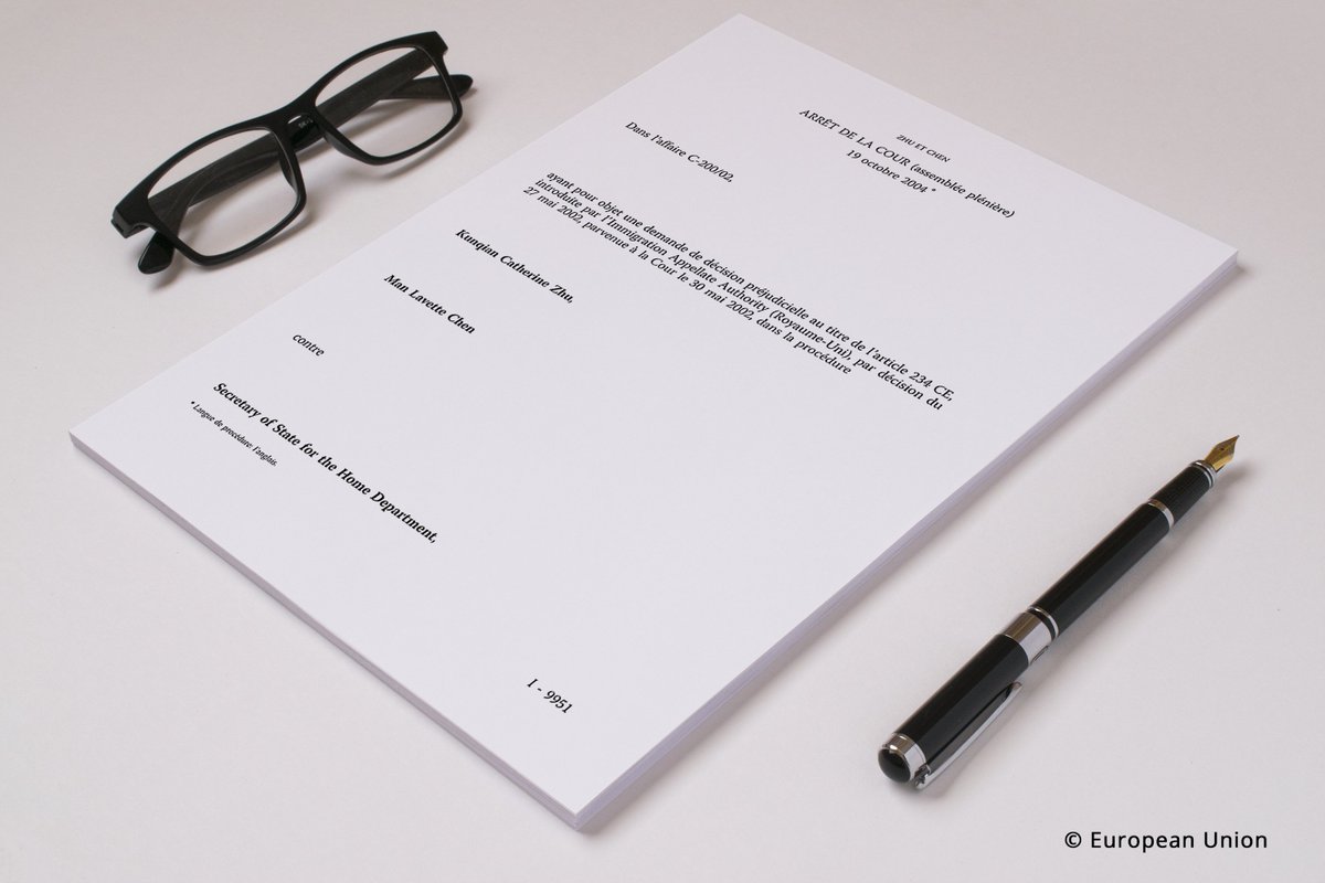 EUCourtPress's tweet image. 🎉 20 years since the Chen ruling (C-200/02): in 2004, the #ECJ ruled that an #EUcitizen child has the right to reside in another Member State with their non-EU parent, as long as the child has health insurance and sufficient resources for themselves and their family
