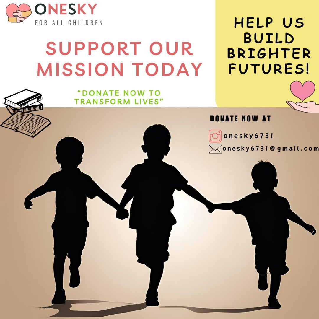 OneSky_forall's tweet photo. 🌟 Support OneSky's Mission 🌟
Together, we can help build brighter futures for children in need. Your generous donation will transform lives and provide essential resources. Let's make a difference today! 💫
📩 Donate or reach out to us:
Instagram: @onesky6731 https://t.co/qvDTsD8OMr