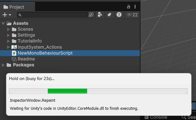akaWraith's tweet photo. Cmon Unity! Better upscaling? Multiplayer widgets? "Engaging visuals" and "Unlocked possibilities"? It still takes 23 SECONDS to reload scripts after each and every change. On clear project! Unusable.

Unity 2019 takes about 7-8. That's the direction Unity moves to. https://t.co/8T2Mi1T8Ib