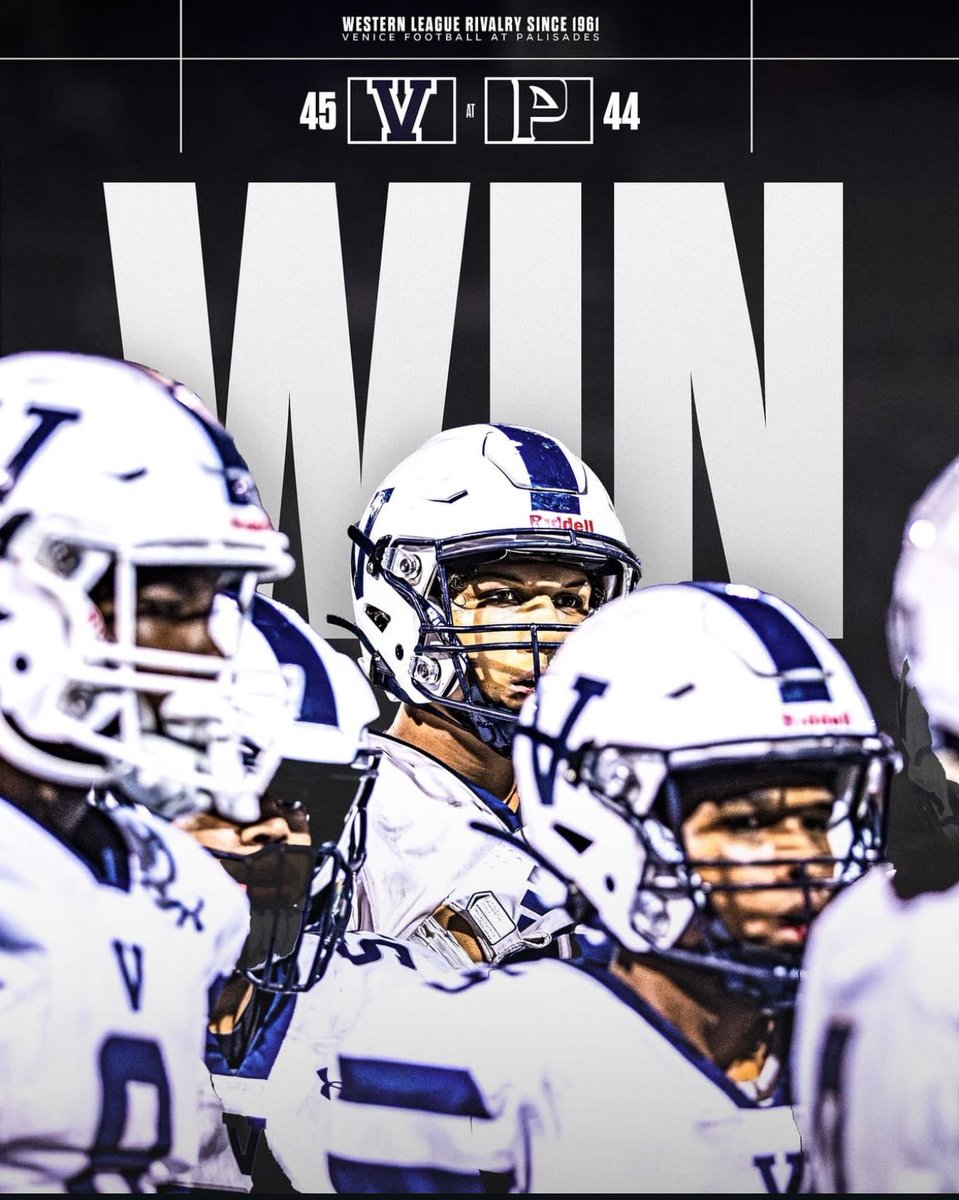 Got the “W” against Pali! <a href="/FootballVenice/">Venice Gondos Football</a> <a href="/malachibrown05/">Malachi Brown 2027’</a> <a href="/BankrolNathann/">Nathan Santa Cruz</a> <a href="/Thee1J/">Joshua Aaron</a> <a href="/TateEvarts/">Tate Evarts 2025</a> <a href="/devlinnoah59/">Noah Devlin</a> <a href="/iggy_coach/">Coach Iggy</a> <a href="/CoachBertoni61/">Coach Bertoni</a> @<a href="/latsondheimer/">eric sondheimer</a> @<a href="/BennettjDome/">Bennett Dome</a> @LASectionJunkie <a href="/d1_b3_72/">Bryce Guidry</a> <a href="/Tarek_Fattal/">Tarek Fattal</a> <a href="/JonathonSharp19/">Jonathon Sharp</a>