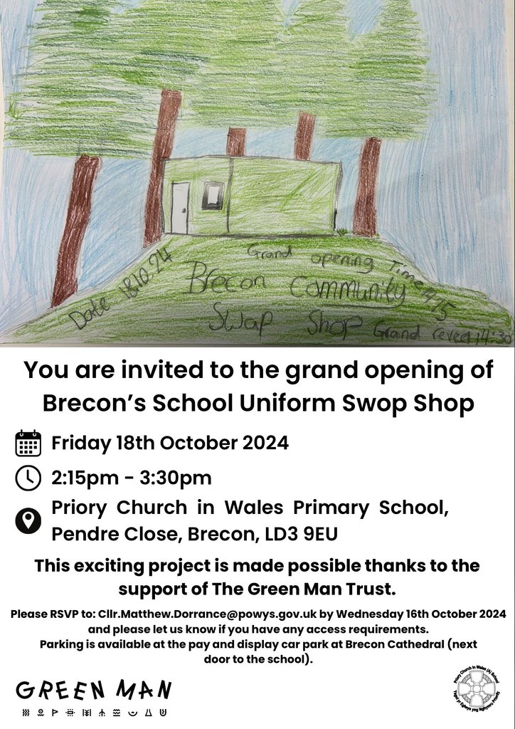 WmPowell2021's tweet image. What a magical Friday afternoon at @PrioryCIWSchool - diolch am y gwahoddiad @MissClairePugh. Great to see the pupils&apos; delight, as well as the pride of parents, staff &amp;amp; governors at the opening of the new #SwapShop, made possible by the inspiration &amp;amp; support of @greenmantrust 🙏