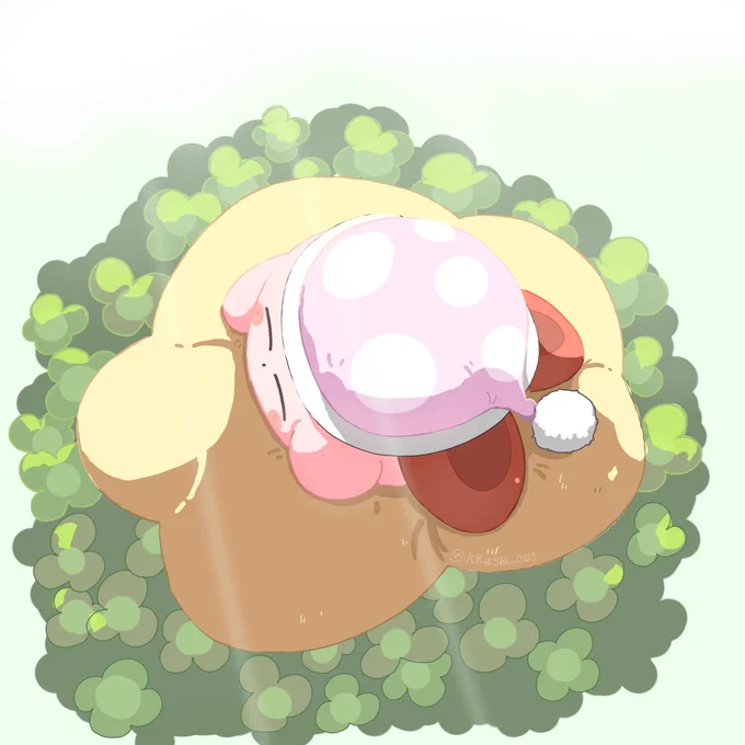 おひるさがり #カービィイラスト #カービィ