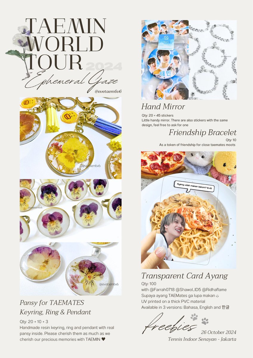 𝄞 ˖ ݁𖥔 ݁˖   𐙚   ˖ ݁𖥔 ݁˖ 𝄞 
𝔼𝕡𝕙𝕖𝕞𝕖𝕣𝕒𝕝 𝔾𝕒𝕫𝕖
𝕀𝕟 𝕁𝕒𝕜𝕒𝕣𝕥𝕒
𝄞 ˖ ݁𖥔 ݁˖   𐙚   ˖ ݁𖥔 ݁˖ 𝄞 

ෆ freebies for TAEMates &amp; Shawols
ෆ say hi and show me this tweet to claim
ෆ special gift for i-taemates, please dm me
ෆ kindly follow RT like ¨̮ 

#TAEMIN <a href="/TAEMIN_BPM/">.</a>