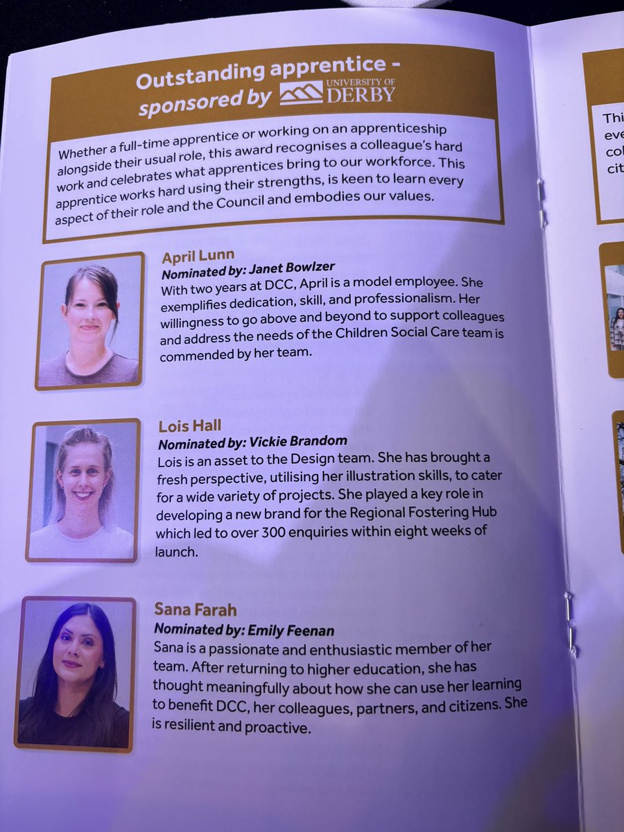 Rachel and I were proud to represent <a href="/DerbyUni/">University of Derby</a> at the #HereforDerby awards last night with <a href="/DerbyCC/">Derby City Council</a>. Very deserving winners and a fab evening all round.