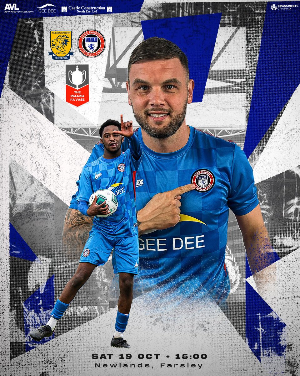 Matchday - FA Vase First Round🏆🤩

🆚 <a href="/AlbionSportsAFC/">Albion Sports A F C</a> 
⏰ 15:00
🏟️ Horsfall Community Stadium, Bradford, BD6 2NG

#UTBR❤️⚽️