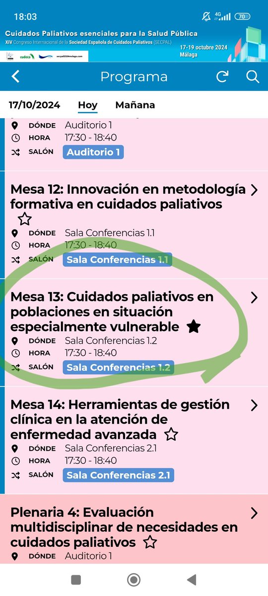Situaciones especialmente vulnerables: prisiones, soledad y personas sin hogar. En esta mesa, al menos, sí son visibles... #cuidadospaliativos #secpal2024 #tss