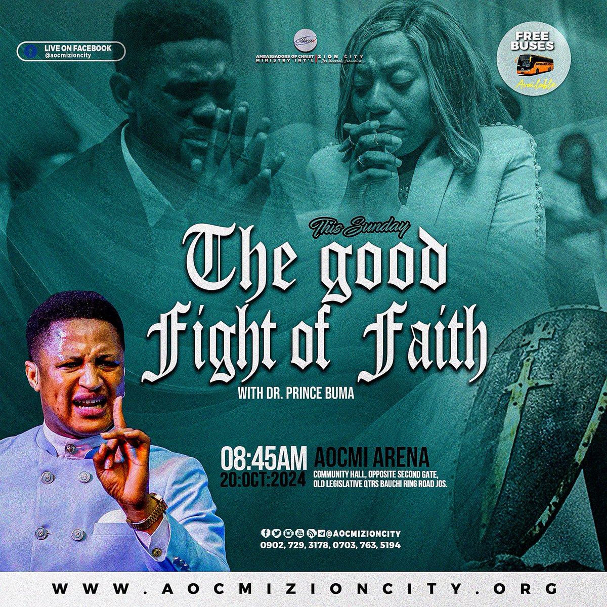aocmizioncity's tweet photo. This Sunday is loaded. Join us for the more teaching on the series of THE GOOD FIGHT OF FAITH 

Join us online and onsite.

#Ppteaching
#2024Flourishing
#AOCMIglobal
#ZionCityNation
#TheSuperMegaChurch
#TheSupernaturalAdvantage
#TheHeavenlyJerusalem https://t.co/dWmonhjY6z