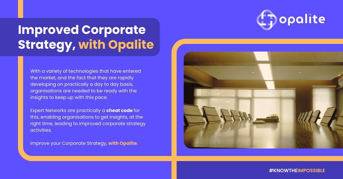 OpaliteNetwork's tweet photo. Improved Corporate Strategy, with @OpaliteNetwork

To know more, reach us on https://t.co/OFtOdXIKWL or you can email us on info@opalitenetwork.com

#Opalite #KnowTheImpossible #ExpertNetwork https://t.co/W6bhcdLNdM