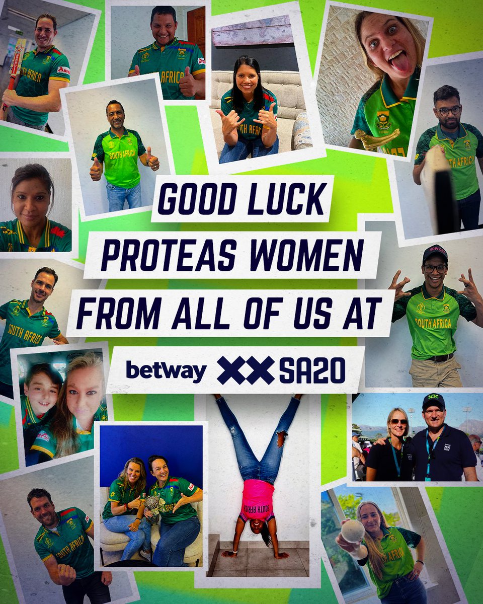 SA20_League's tweet photo. Hey @ProteasWomenCSA 👋

We're backing you all the way! Bring that ICC Women's #T20WorldCup home 🇿🇦

#AlwayRising https://t.co/KrQDiKooqV
