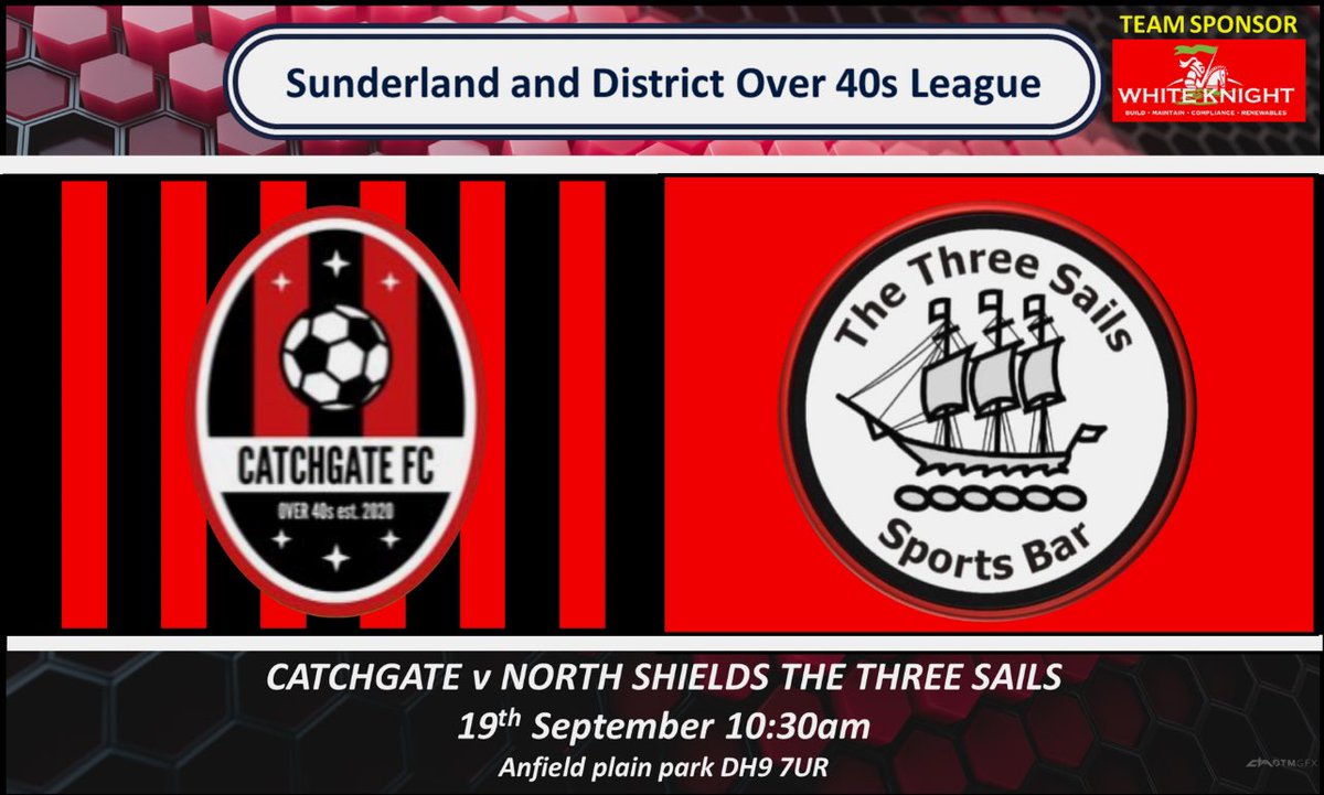 north_40s's tweet photo. It’s Saturday, so that means football. 

@the3sails are away to @Catchgate40s today. https://t.co/j7ohkKfQkG