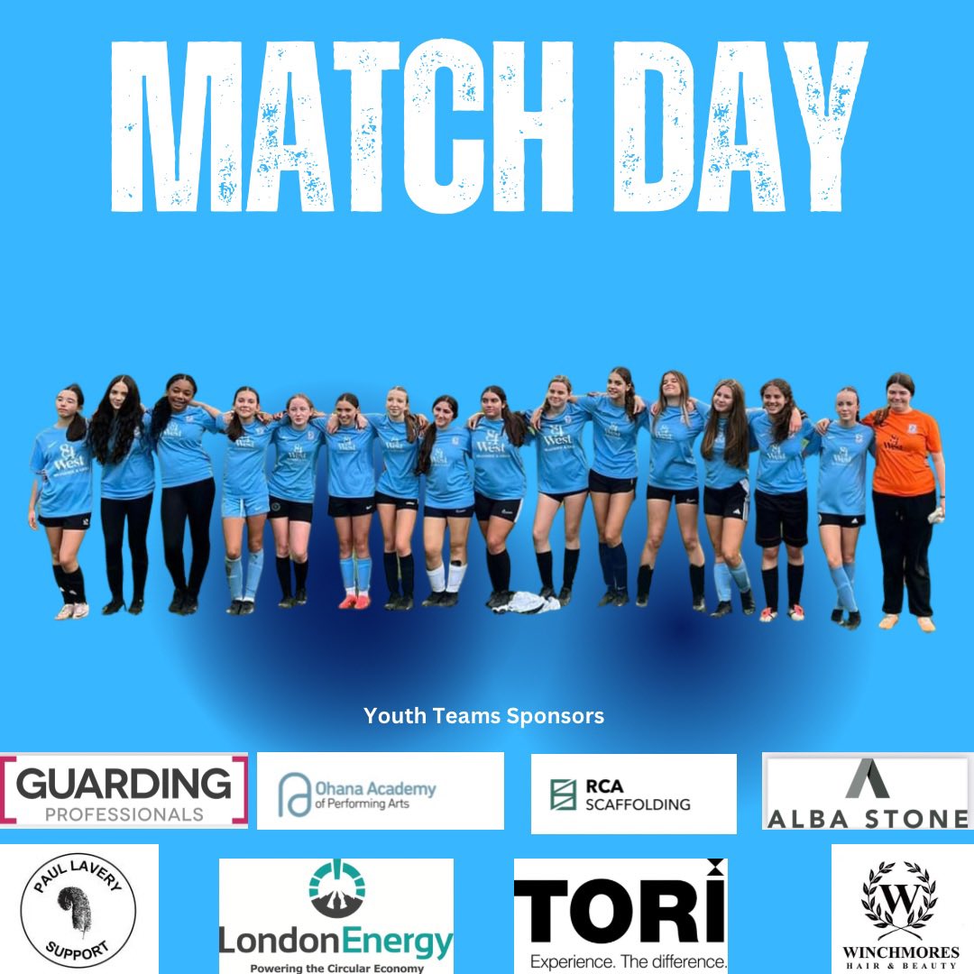 Matchday! 

<a href="/CapitalGirlsLnd/">Capital Girls League</a> action for 7 of our teams today ⬇️

U10 v PR FA Lionesses (A)

U11 Blue v Whetstone (A)

U11 White v Broomwood Galaxy (A)

U12 Red v Alexandra Park West (H)

U12 Blue v Ruislip White (A)

U12 White v Alexandra Park North (H)

U15 Blue v Actonians (A)