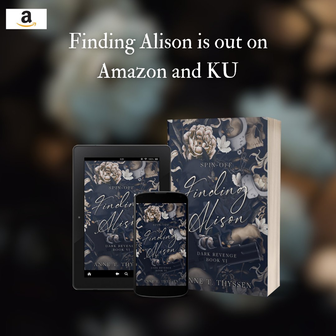 annetthyssen's tweet photo. #darkromance #bookrecommendation #books #series #amazon #kindleunlimited #booktok #bookinstagram #BookTwitter

Finding Alison is out on KU and Amazon
Please remember to review! <3 https://t.co/2Oj9lmJyqr