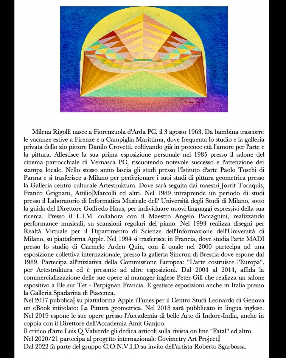 RigolliMilena's tweet photo. Oggi Inaugurazione,
ore 18🥂
PERCEPIRE E COMUNICARE
Gruppo C.O.N.V.D
Barchessa Villa Morosini Mirano VE
#arte #artecontemporanea #artecinetico #arteprogrammata #artegeometrica #arteconcreta #artevisuale #artepercettiva #mostre #esposizione https://t.co/VKZ4Had1zP