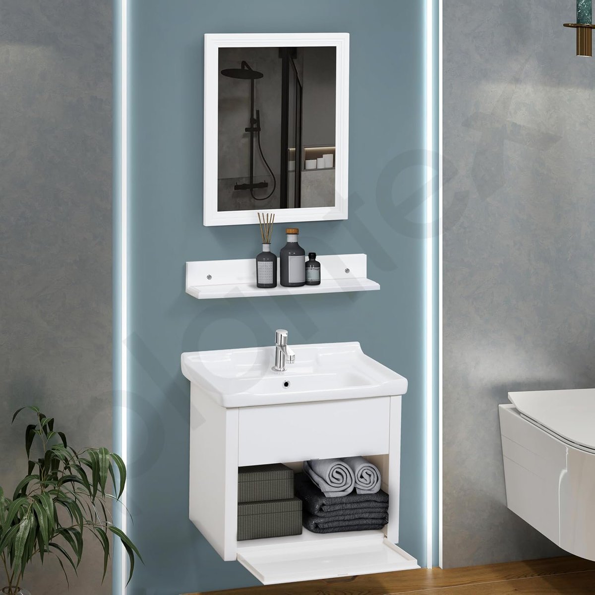 IndianShibArmy's tweet photo. Plantex Unbreakable Wall-Mount Vanity Cabinet &amp; Washbasin Set: Stylish Bathroom Basin with Mirror &amp; Shelf

Price: ₹6,499 (-77%)
M.R.P.: ₹27,715.00

https://t.co/zWrhPepASR

#sarfrazkhan #DiwalipeiPhoneWaliFeeling  #jaat https://t.co/vEnyVAGFIA