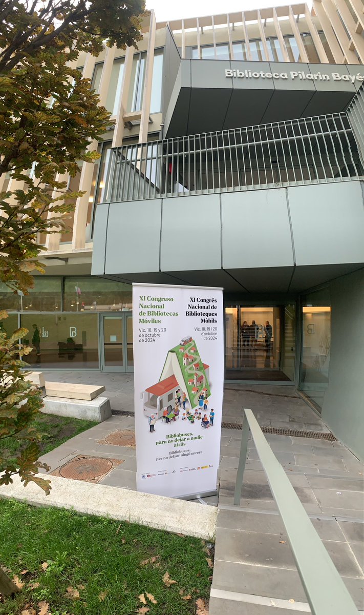 BibliotecaVicPB's tweet photo. Bon dia! Avui a la BPB acollim la segona jornada del Congrés Nacional de Biblioteques Mòbils: “Bibliobusos per no deixar ningú enrere”, comencem el dia amb “Las furgotecas de Galicia”.

#11CNBM @aj_vic @bibliotequesXBM @aclebim @bibliotequescat https://t.co/h05hwnbEYb