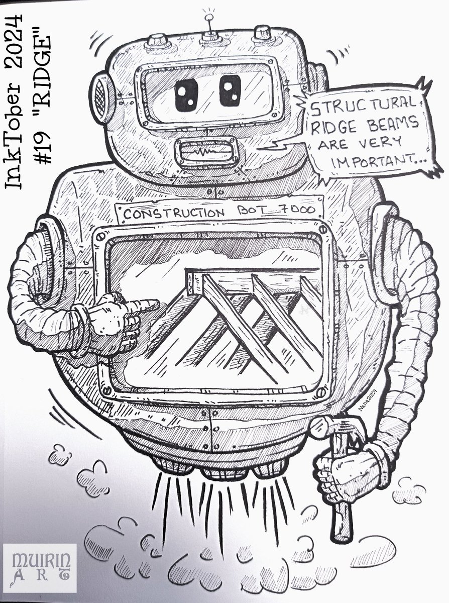 NanaHonkonen's tweet image. #Inktober2024 #19 &quot;RIDGE&quot;
#PigmaMicrons on #sketchbook
 #ridge #inktoberridge #structuralridge #muirinartinktober2024 #muirinartrobots #drawingchallenge #drawing #draw #art #arte #illustrations #inktober #finland #suomitaide #suomi #taide #inktoberfinland @inktober @drawmearobot