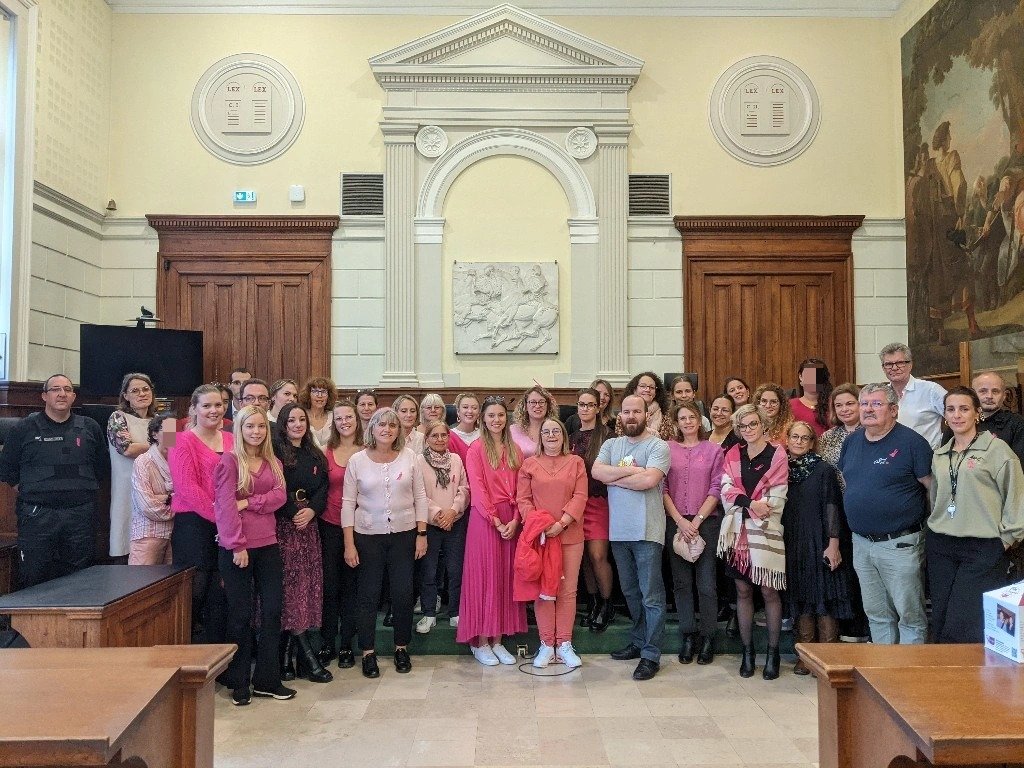 CBeluet's tweet photo. #OctobreRose 🎗 

Le personnel du tribunal judiciaire de #Blois,via l'association Justice 41,se mobilise pour Octobre Rose:

Une vente de rubans roses a été organisée pour collecter des fonds à destination de la Ligue contre le Cancer. A ce jour, 120 € collectés 🎀 https://t.co/3rcNE6VxmG