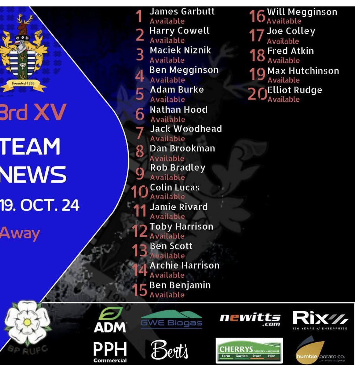 Driffield RUFC tweet media