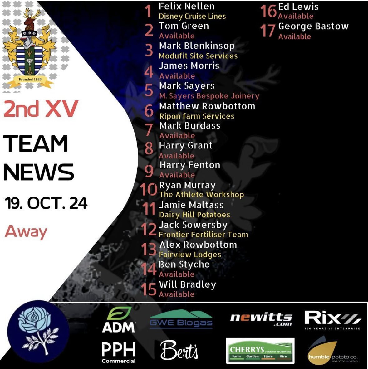 Driffield RUFC tweet media