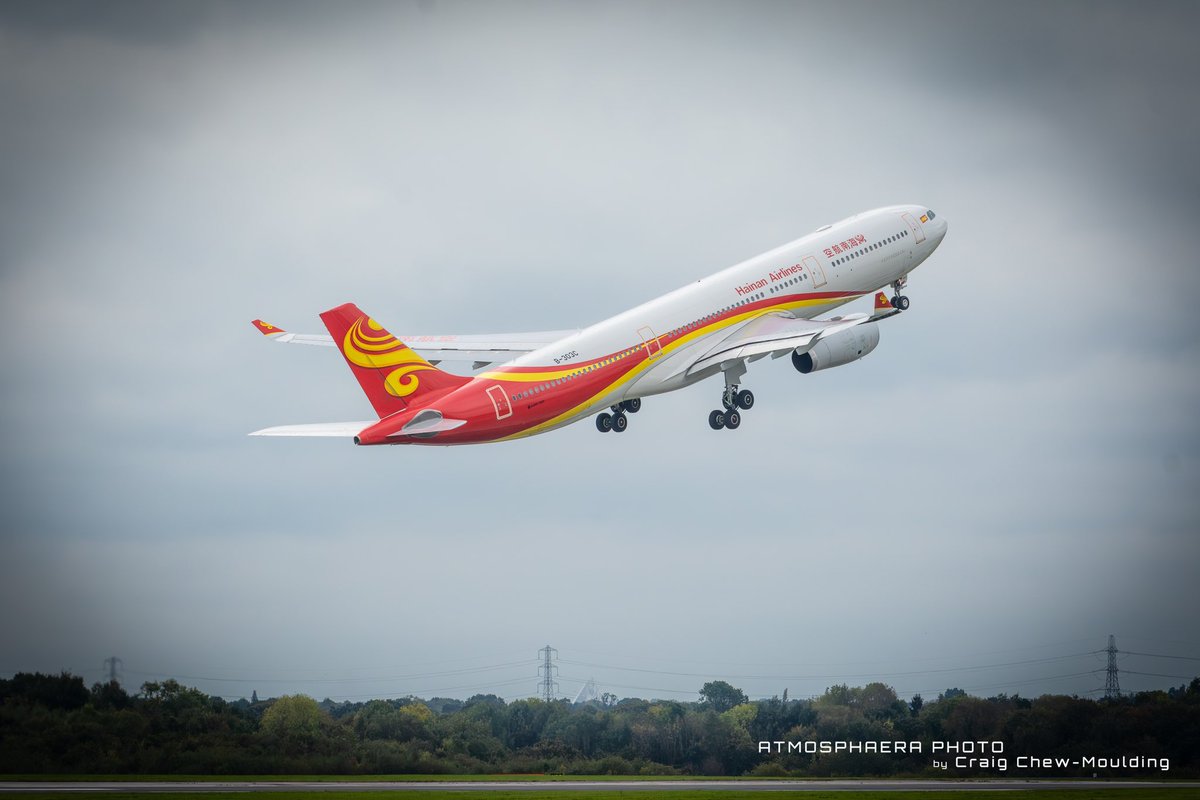 tmosphaera's tweet photo. #avgeek @HainanAirlines @Airbus A330-300 B-303C #aircraft #aviationgeek #plane_picture #dailyplanepics #excellentaviation 
@PlaneSpotIsCool @AeroResource #Thinkplanes @endaburke81 @_airlinerworld #aviation https://t.co/D5f8guoypb
