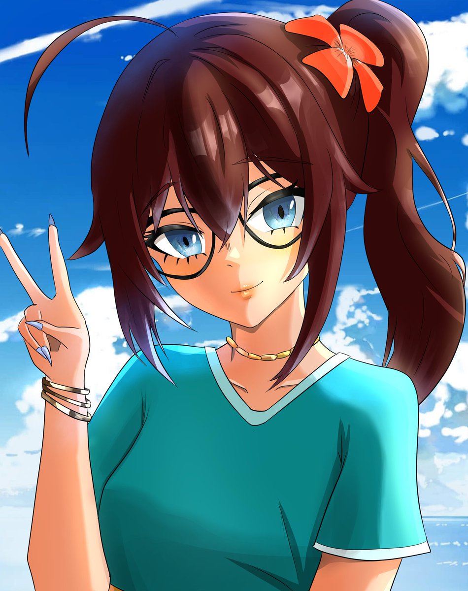 Waterguyir's tweet photo. And here it is. After so long. My new and very first OC, Lara! A wonderful commision done by @CelestialSaori!
Feel free to ask questions about her https://t.co/WPxrhzu5A7