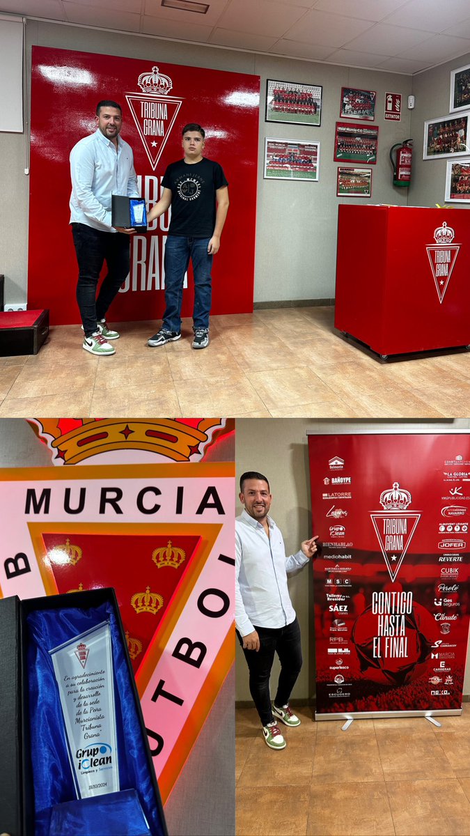 En el día de ayer, la peña Tribuna Grana nos hizo entrega de un reconocimiento por nuestro apoyo para la realización y desarrollo de su sede.
Un placer desde Grupo iClean haber podido colaborar, continuando así nuestra hoja de ruta  de RSC.