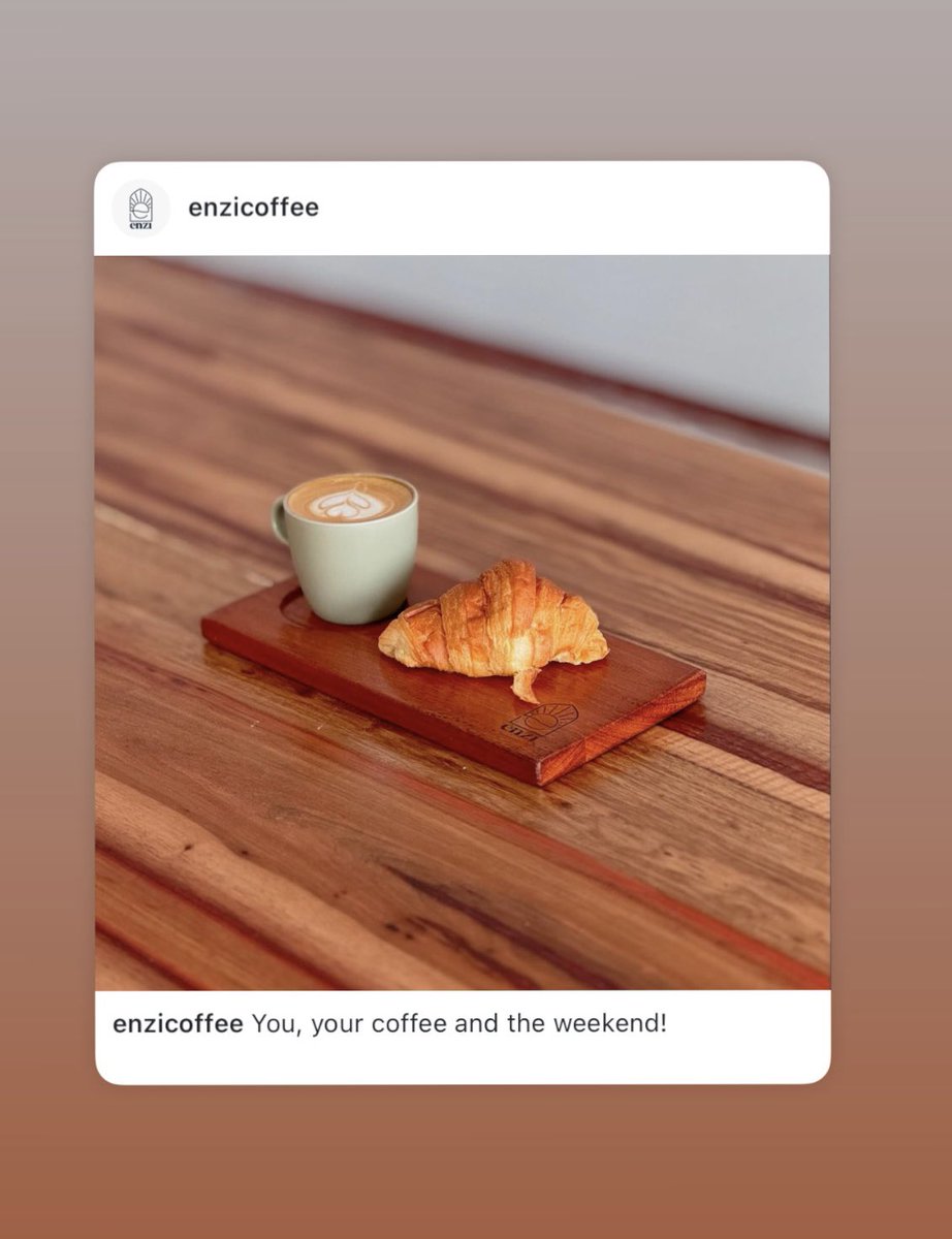 You, your coffee and the weekend!

#KahawaKamaKawa #EnziCoffee #Coffee