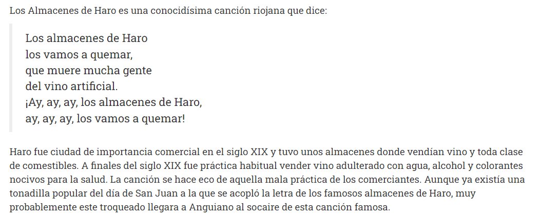 Jjo_Rodriguez's tweet photo. @carroza13 @CantRomanica @LaHuellaRomnica @aop_org ¡Ay, ay, ay, los almacenes de Haro,
ay, ay, ay, los vamos a quemar,
que muere mucha gente,
de vino artificial!
Aquí la historia del s. XIX y la historia del que fuera el peor vino del mundo Paternina, cuando era propiedad de #Rumasa, Ruiz Mateos. Ni para vinagre. https://t.co/uahyC3UnKr