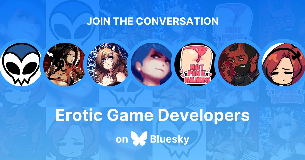 bsky.app/starter-pack-s…

Here's a "starter pack" of over 60 erotic game developers on Bluesky that you can follow (more to come soon)!

You can follow individual accounts, or click "Follow All" on the link above to follow all of them in one shot!
