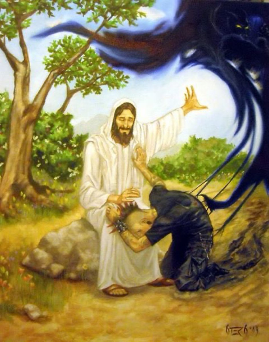 Adam_FaithfulM's tweet photo. Jesus is much stronger than all the evil. https://t.co/1ucQfgZob5