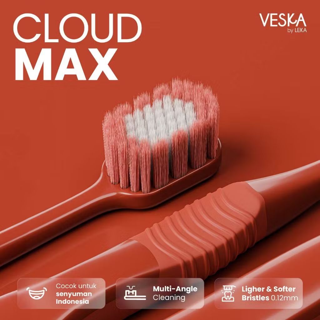 rakasya's tweet photo. Cek Veska by LEKA Cloud Max Brush - Sikat Gigi Toothbrush (Gusi Sensitif &amp; Behel Kawat Gigi) dengan harga Rp59.900. Dapatkan di Shopee sekarang! https://t.co/3pjDkvua6a https://t.co/V61kHKY0jT