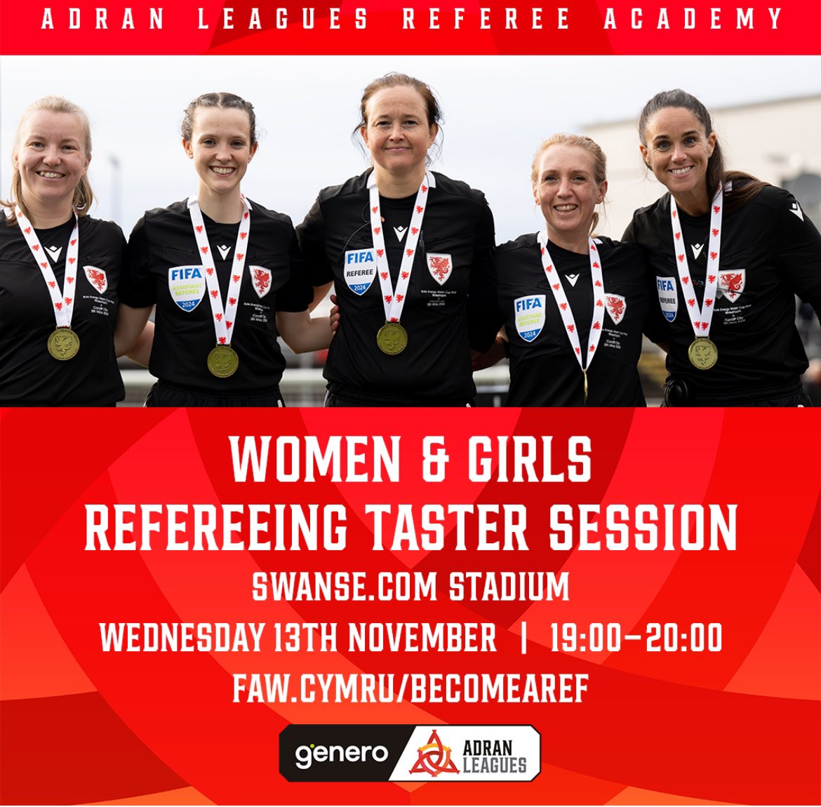 Some of the best referees that we’ve had have been women &amp; girls. More officials are needed so be great if more signed up for this.