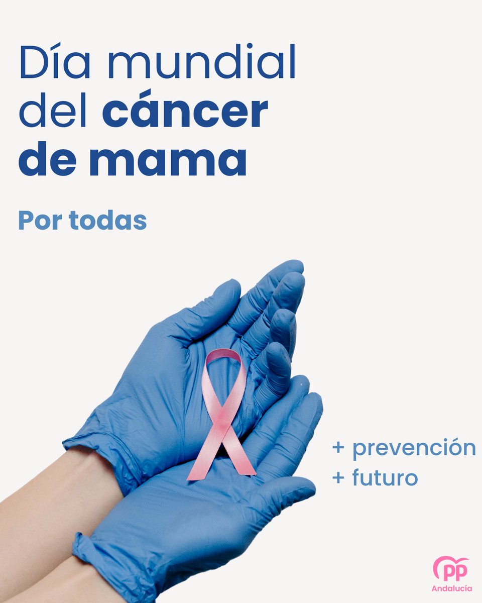El cáncer de mama afecta a miles de andaluzas cada año.

Por ellas y para ellas nuestra mejor herramienta es la prevención.

#DíaMundialCáncerDeMama 
#ElRosaEsMásQueUnColor