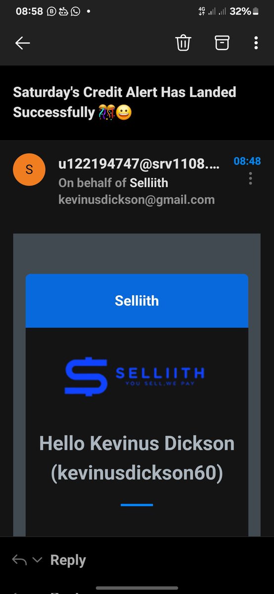 Wake up on a credit alert ⚠️ 😅💰🔥 nothing I sweeter than that 
Thanks
<a href="/Selliith/">Selliith</a>