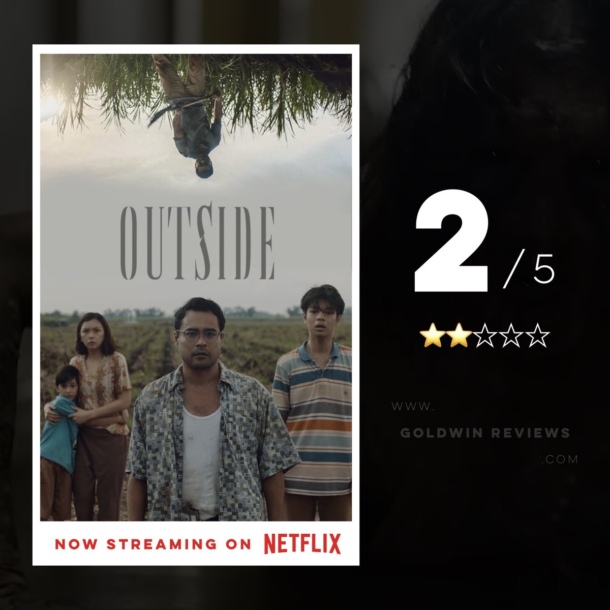 GoldwinReviews's tweet photo. Outside (2024)
Directed by: Carlo Ledesma
โBlatant false advertisement on being a ๐ป๐ฐ๐ฎ๐ฃ๐ช๐ฆ filmโฆ #OutsidePH missed its opportunity to use zombies in projecting traumas.โ
MOVIE REVIEW THREAD
๐ https://t.co/8qYZQrclbu #SidLucero #BeautyGonzalez #OutsideOnNetflix https://t.co/1UKwV3fStG