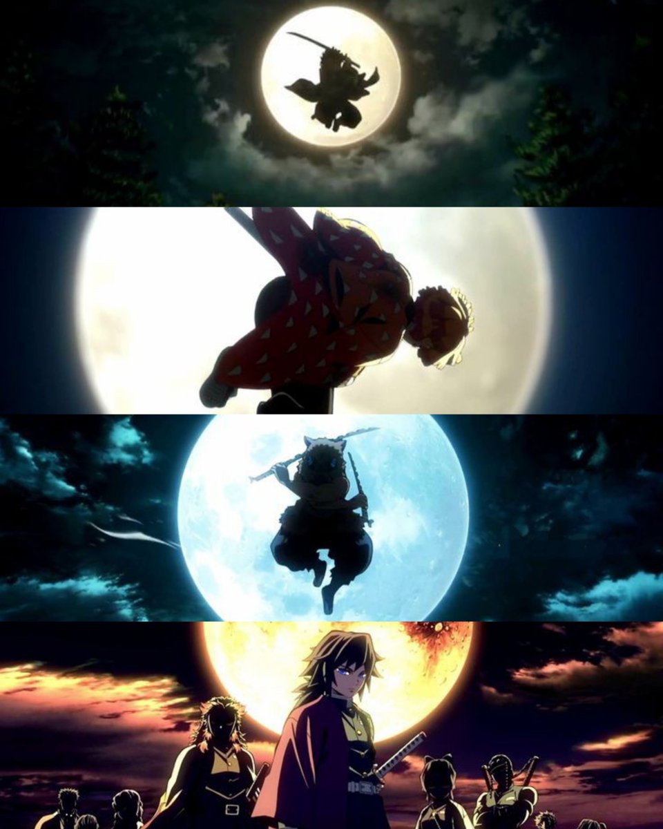 Demon Slayer moon scenes 🌙