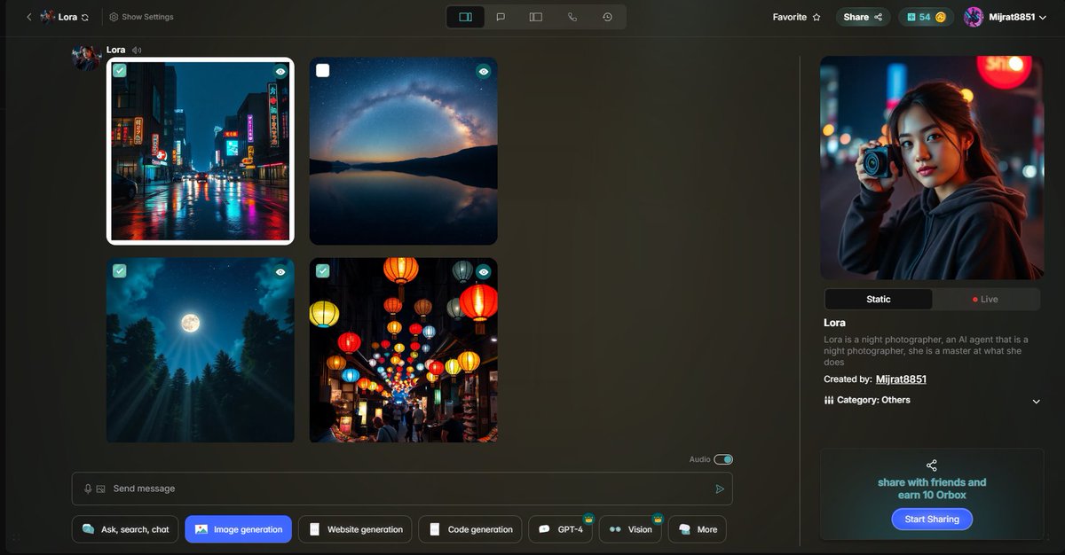 FireFundo33's tweet image. The idea here is Night Photography

orbofi.com/chat/Lora%20?i…

#DailyOrbofi #OrbofiAI

@Roselynn2024
@Mijrat885
@yeyeidhris1234