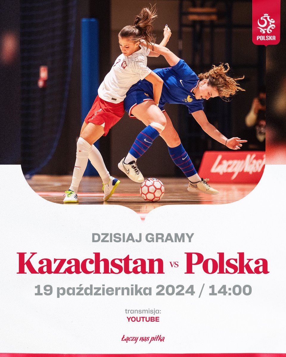 laczynaskobieca's tweet photo. Dziś kluczowy mecz eliminacyjny do Mistrzostw Świata w futsalu kobiet! Polska zmierzy się z Kazachstanem o awans do drugiej rundy. 🔥
Wspierajcie naszą drużynę - start 14:00 czasu polskiego 🎥 https://t.co/fk7vfExmgM
__
#KAZPOL 🇰🇿🇵🇱 Futsal https://t.co/Z6QGU25S1D