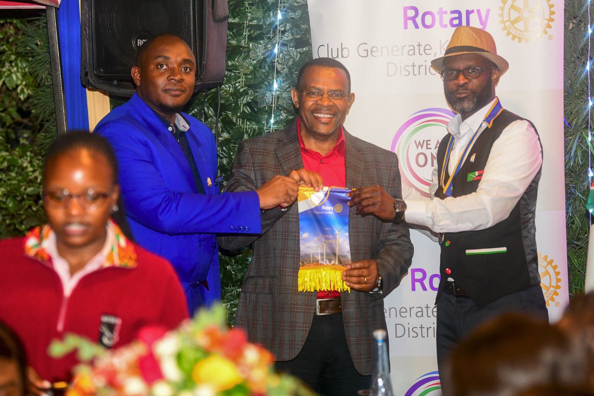 KenGenMDandCEO's tweet photo. Congratulations to the newly installed RC Generate Rotary Club President, Frank David PR, and Board members. You now have role is to envision the limitless possibilities of what Rotary can achieve in transforming lives and communities. #Rotary #JenGaKenGen https://t.co/Su1mZMlxCp