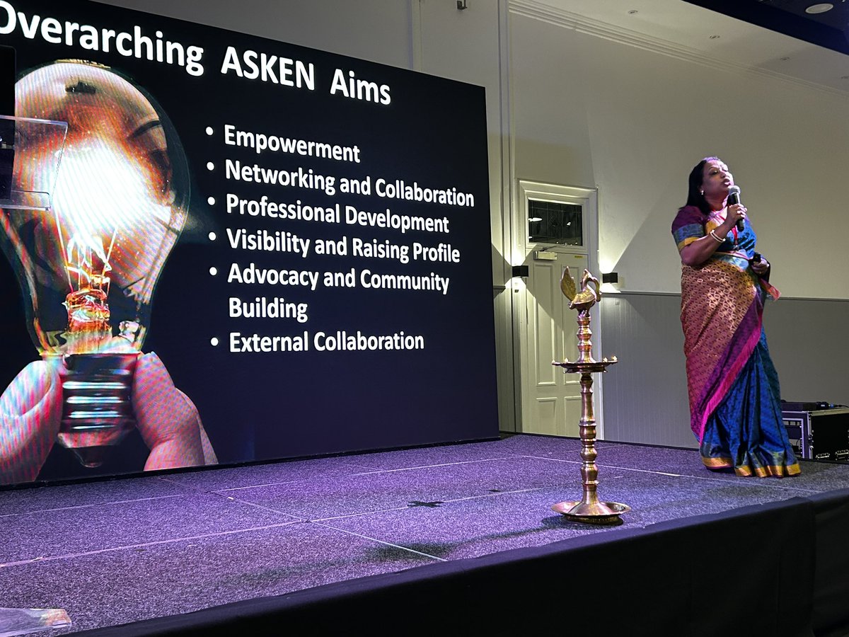 Leena Vinod encouraging nurses to amplify their voices,  network widely and find your place in leadership! <a href="/ASKenAlliance/">Alliance of Senior Kerala Nurses- ASKeN</a>