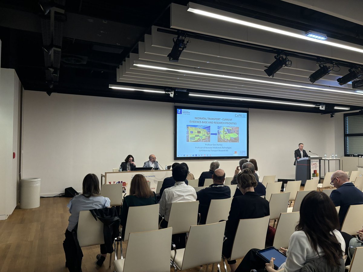Aoife Hurley (@aoifelhurley) on Twitter photo Excellent transport session at <a href="/EAPSCongress/">EAPS Congress</a>, chaired by <a href="/cath_harrison10/">Cath Harrison</a> and <a href="/jonathan_davis3/">Jonathan Davis</a>.
Lots of food for thought around how we measure quality and research priorities in #neonataltransport.
#qualitymeasures #EAPS2024 #QI Excellent transport session at <a href="/EAPSCongress/">EAPS Congress</a>, chaired by <a href="/cath_harrison10/">Cath Harrison</a> and <a href="/jonathan_davis3/">Jonathan Davis</a>.
Lots of food for thought around how we measure quality and research priorities in #neonataltransport.
#qualitymeasures #EAPS2024 #QI
