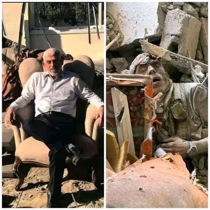ol__45a's tweet photo. قالوا إنه يختبئ في أنفاق عميقة، وقالوا إنه يختبئ بين النازحين في المناطق الإنسانية. 
ثم قالوا إنه يحيط نفسه بالأسرى الإسرائيليين،. قالوا وقالوا وقالوا.

ليخرجوا الآن ويعلنوا أنه استشهد في الخطوط الأولى للقتال، وهو يرتدي جعبته العسكرية ويحمل سلاحه، ويشتبك بقوة معهم
#يحيى_السنوار https://t.co/gHxyvuK4dY