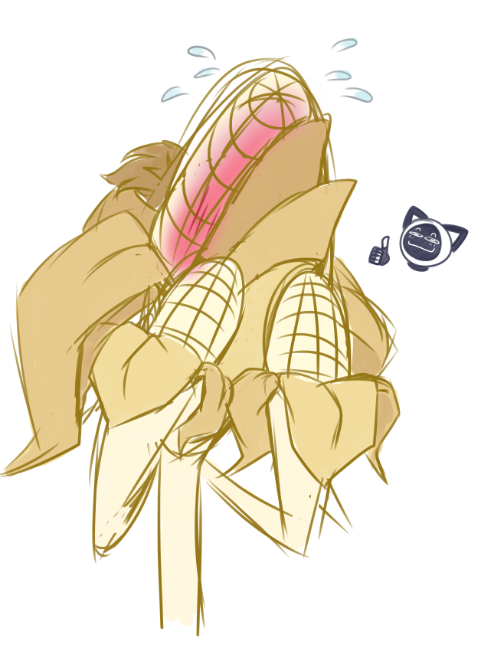 AyBot_Nimation's tweet photo. Corn's gotta use those husks of his for something right? What's got him blushing like crazy?

#pvz #pvzfanart #pvzgw2 https://t.co/I4Awg95twl