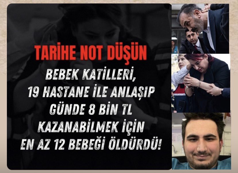 Bir çürümenin ortasında, utancımıza tutunmuş, iyi şeyler düşünerek, canilerden ibaret bir cehennemde yaşamaya çalışıyoruz. Cemal Süreyya’nın dediği gibi “Kötülüklerin büsbütün egemen olduğu namussuz bir çağ…” #bebekkatilleri