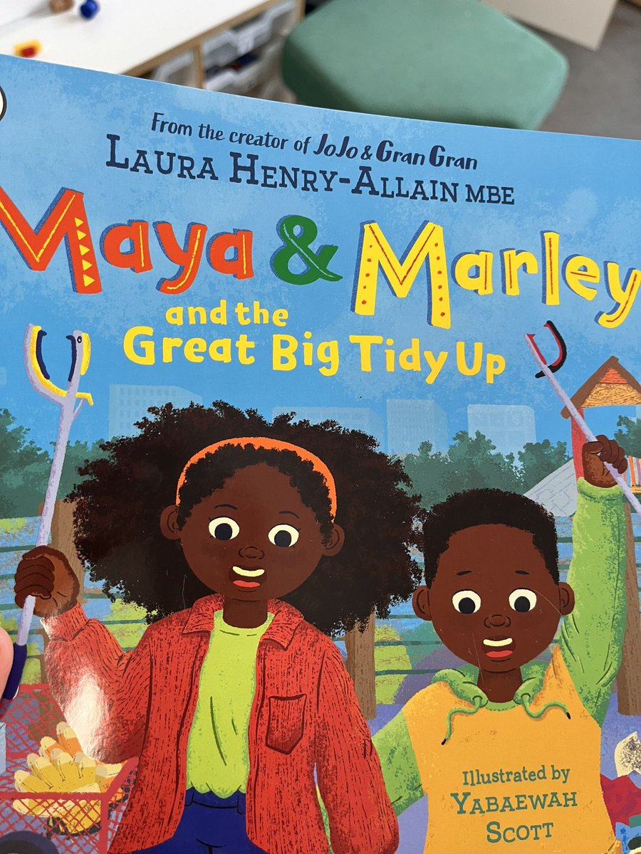 HelenHa94's tweet photo. Celebrating #RecyclingWeek with Maya and Marley and the Great Big Tidy Up* by Laura Henry-Allain! The children were so engaged, sorting rubbish, linking it to our maths work, and making posters to encourage recycling. Such a fun, inspiring day!  EarlyYears #Community https://t.co/sDosq8175o