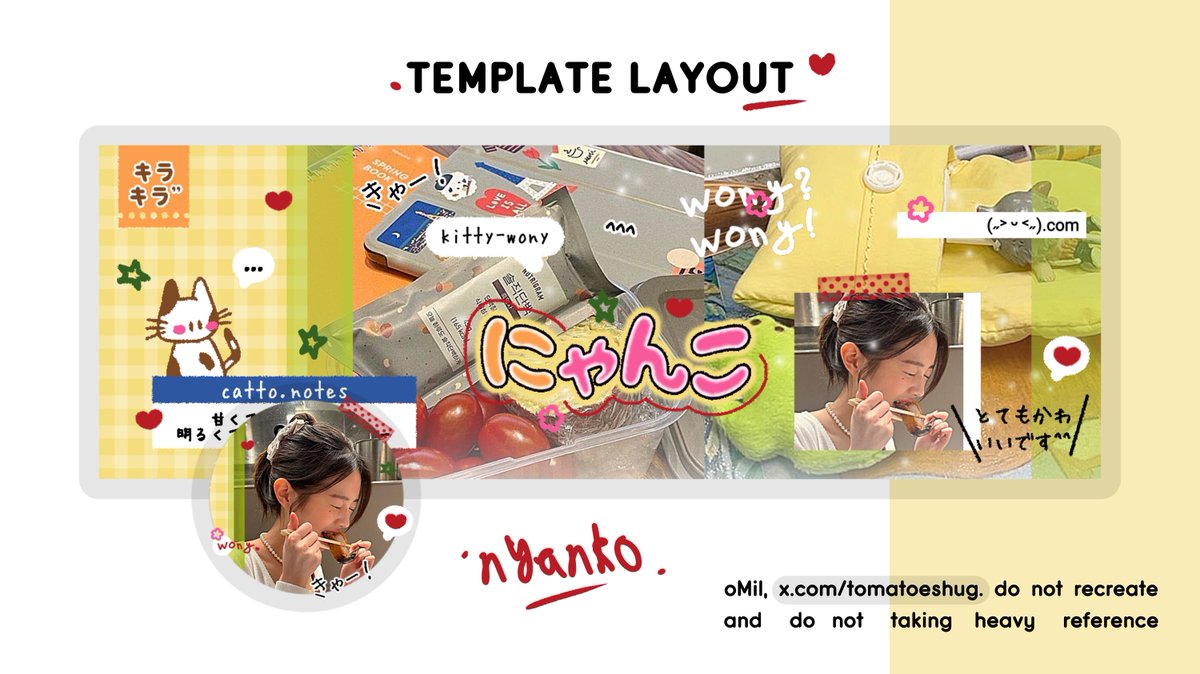 pocket_of_omil's tweet image. help repost, thank youuu!

halooo~ aku mau flash sale template layout moodboard deco "nyanko" ini dengan harga 100k. diutamakan full payment tapi boleh book juga dengan dp 50% ya. ayo jemput dan sayang-sayang nyanko 🥺💗

#zonauang